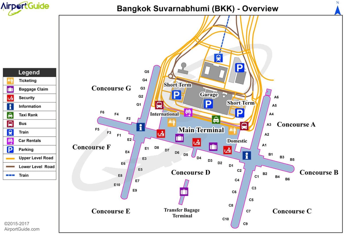 bkk ವಿಮಾನ ನಕ್ಷೆ