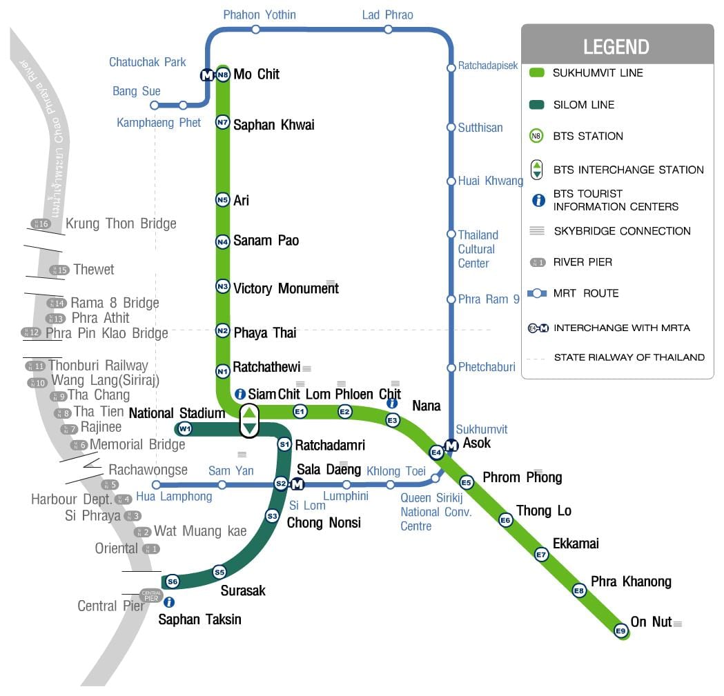 bkk skytrain ನಕ್ಷೆ